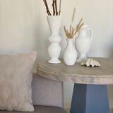 Trio de vases blancs