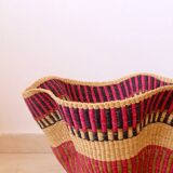 Suspension Panier Bolga Africain fait-main coloré bohème
