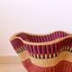 African Bolga Basket Hanging Basket Handmade Colorful Bohemian