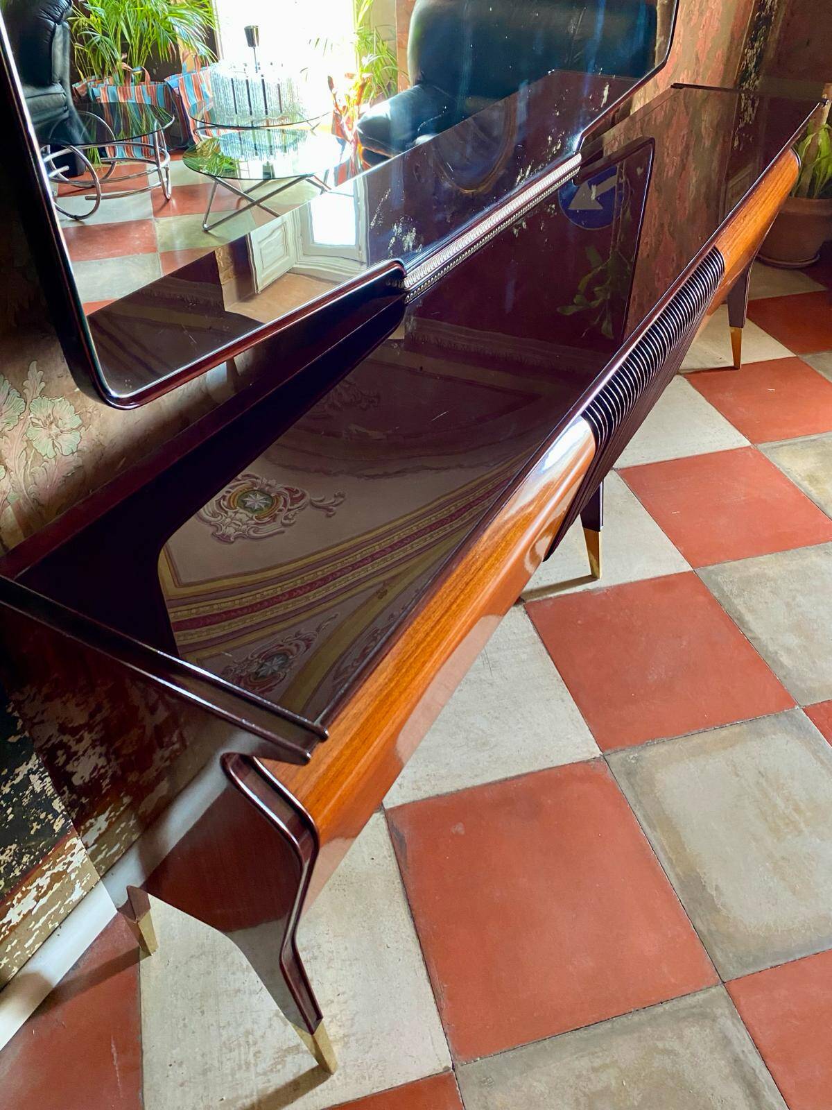 Art Deco Style Vintage Sideboard by Osvaldo Borsani, 1950s
