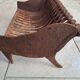 Cast iron log holder