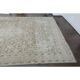 1970s Vintage Persian Handknotted Wool Beige Oversize Area Rug 276x380