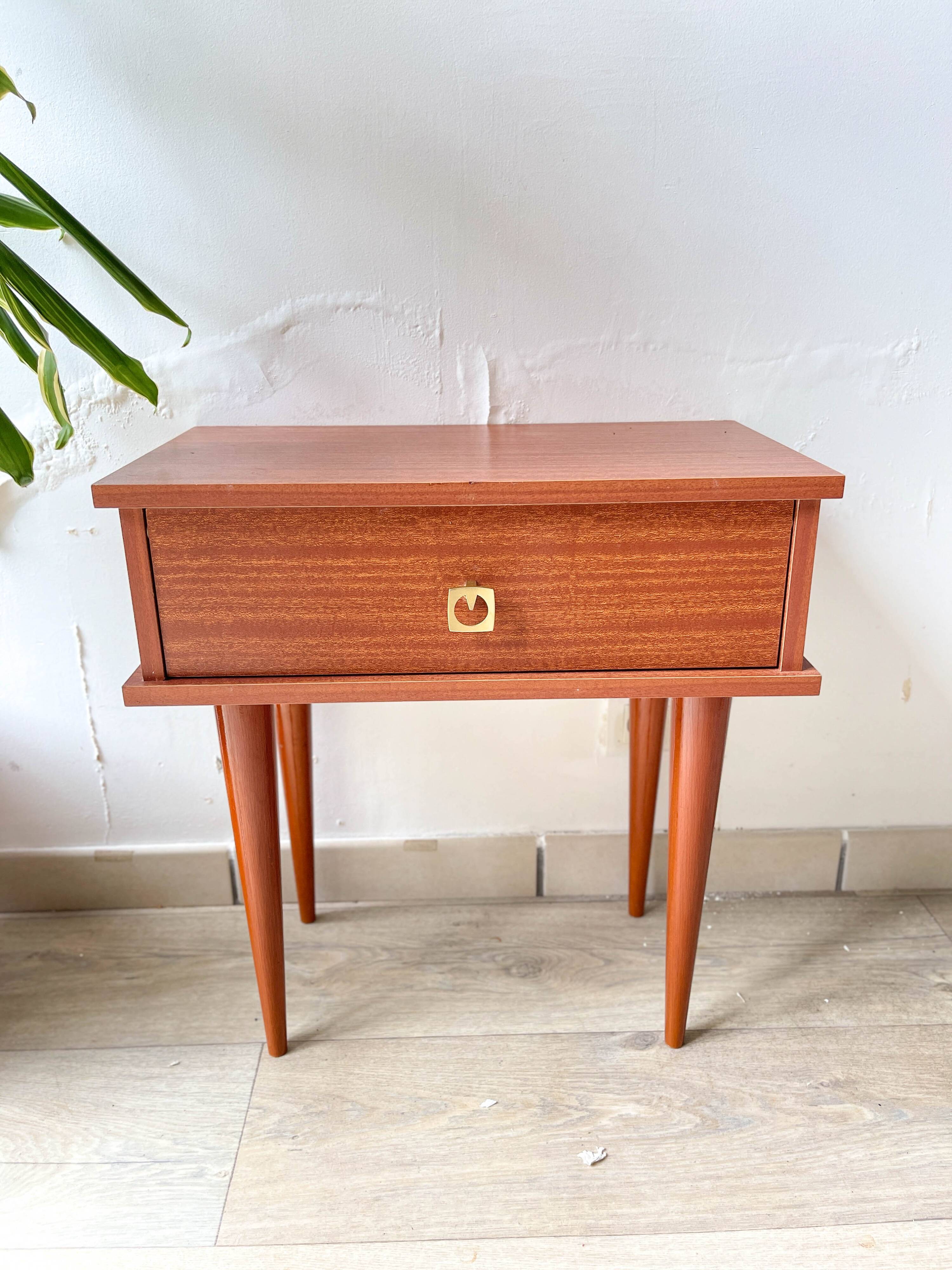 Vintage 1950s bedside table