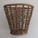 Rattan wastepaper basket