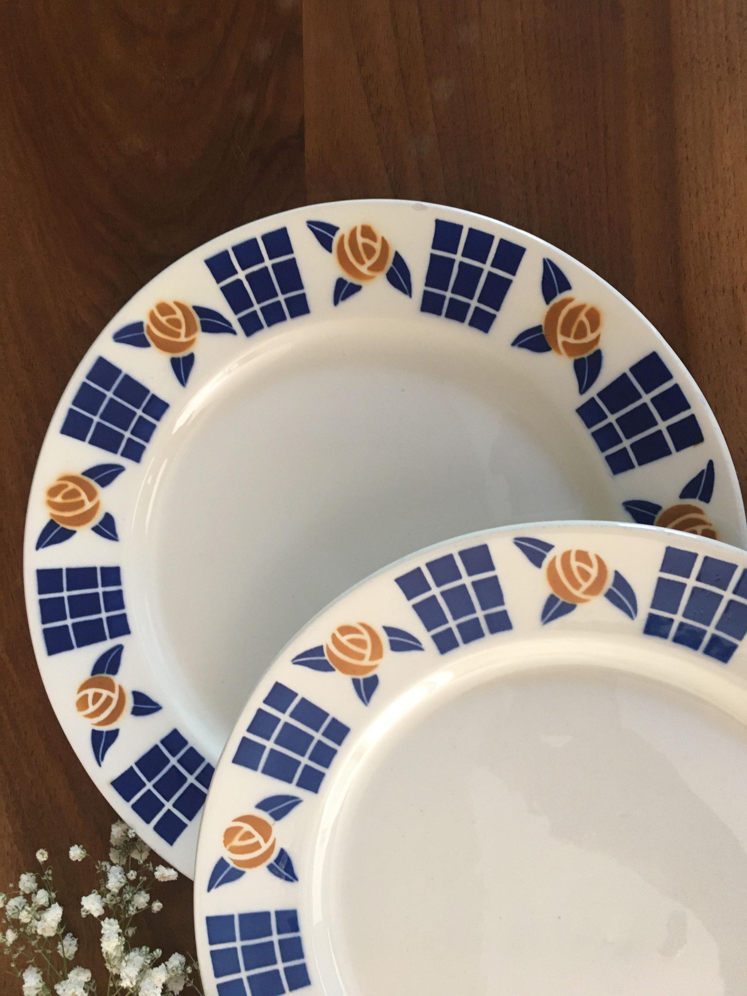 Badonviller dessert plates