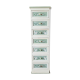 Old wooden furniture painted floral pattern with drawers