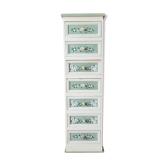 Old wooden furniture painted floral pattern with drawers