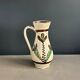 Vintage ceramic vase with handle, glazed with patterns - Ref 1280