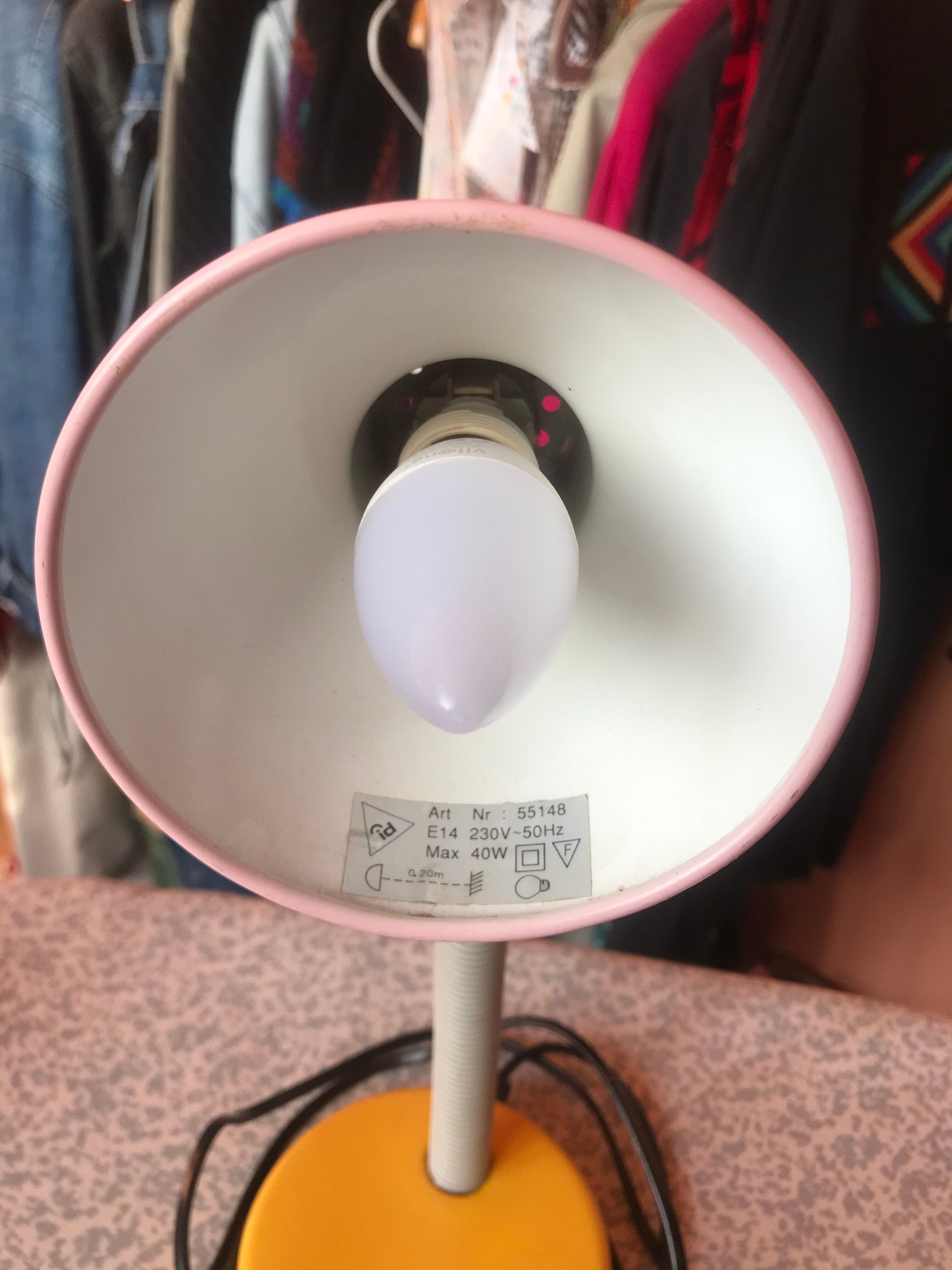Desk lamp 90s tricolor