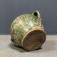 Dark green jug enamelled