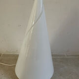 Conical lamp in opaline of Murano vintage 52 cm