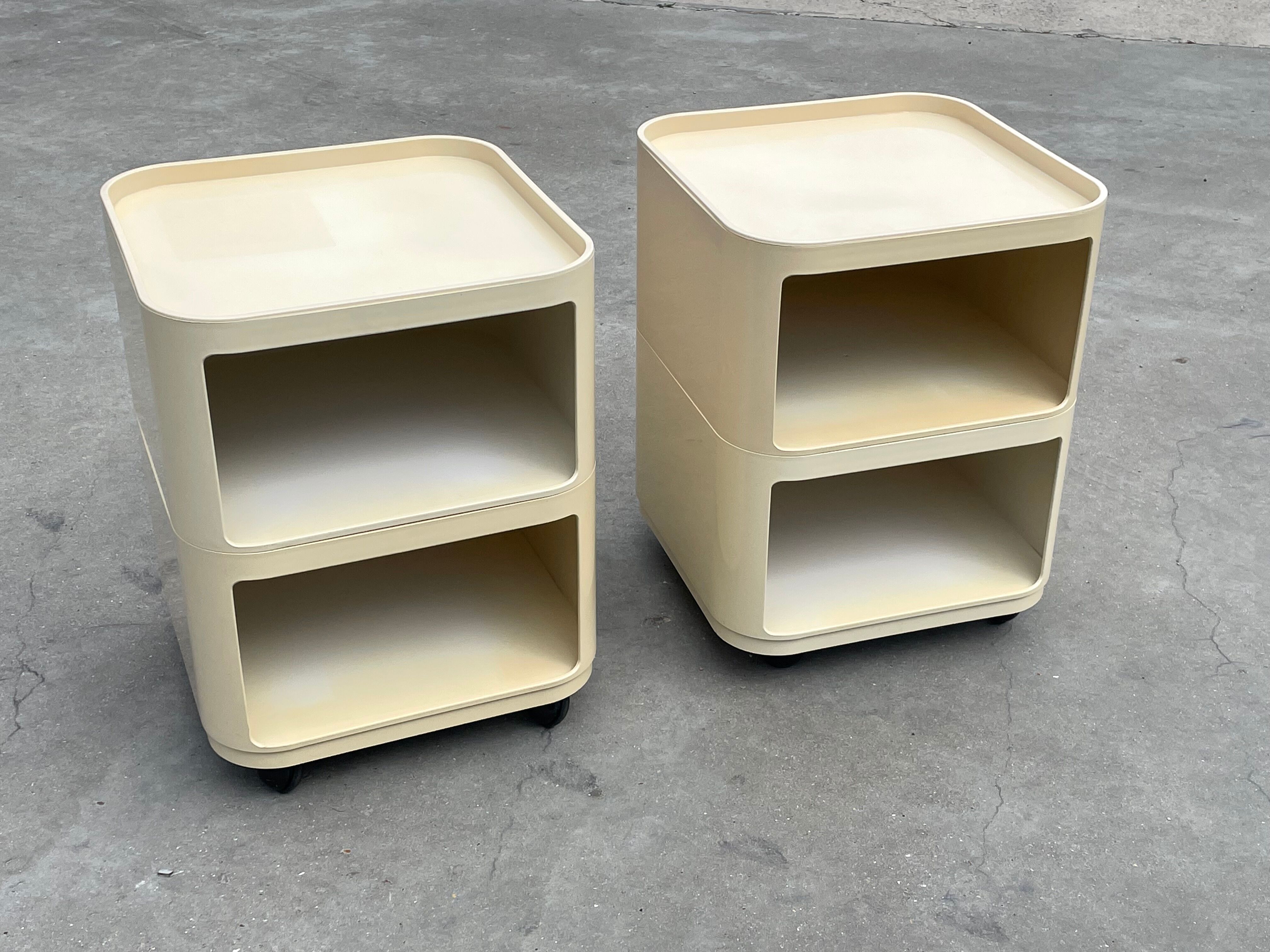 Set of Two Componibili by Anna Castelli Ferrieri for Kartell