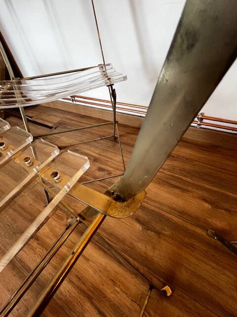 Set of 4 plexiglass folding chairs by Yonel Lebovici and Bernard Berthet 1970