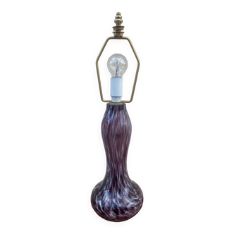 Pied de lampe verre de murano