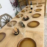 Farmhouse table with central extensions