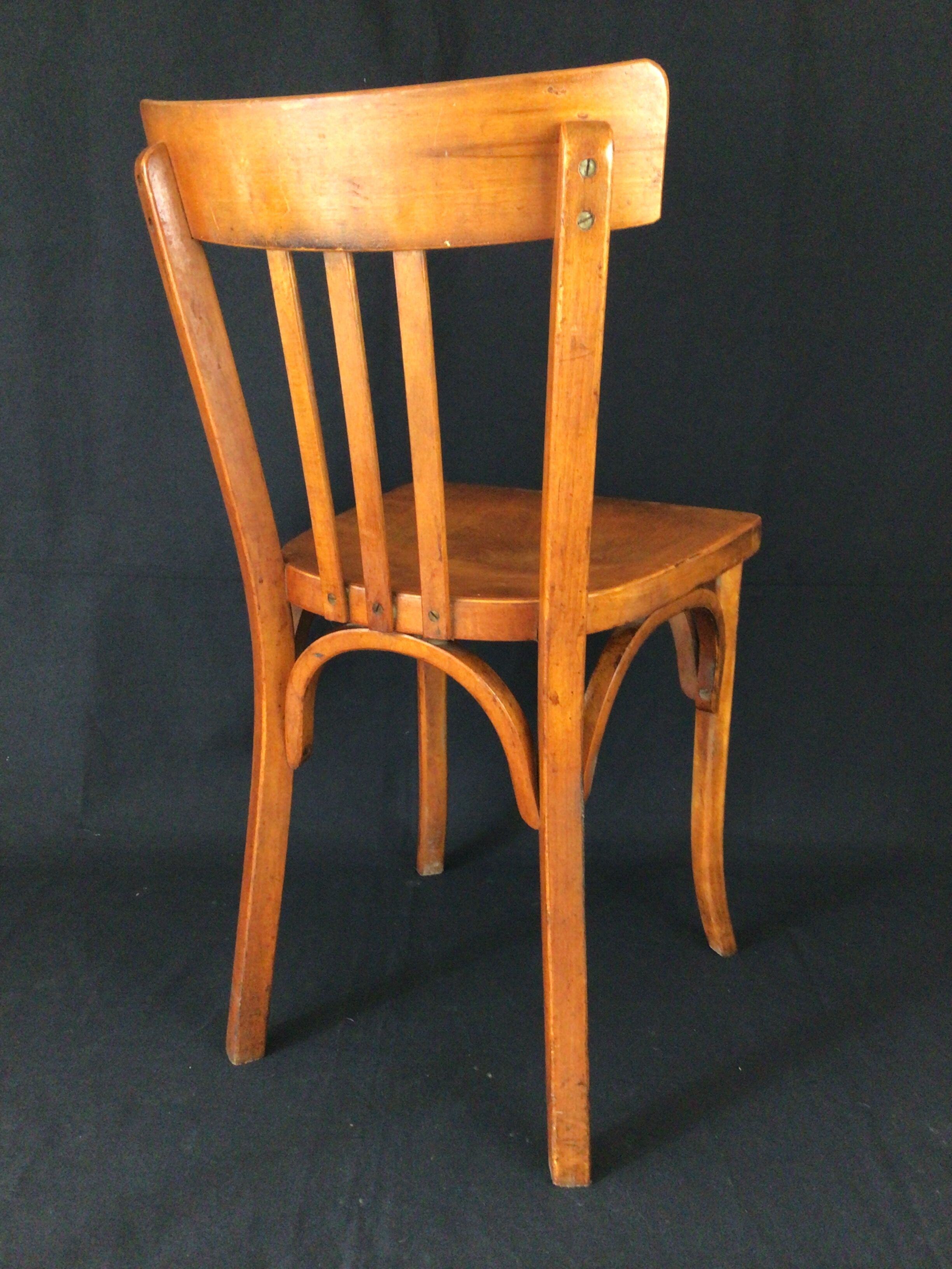 Pair of Baumann bistro chairs