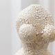 Beige Ceramic Fat Lava Statue – Abstract Mid-Century Modern Sculpture (2000s)