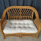 Rattan bench
