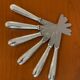 Christofle pearls 6 dessert cheese dessert knives
