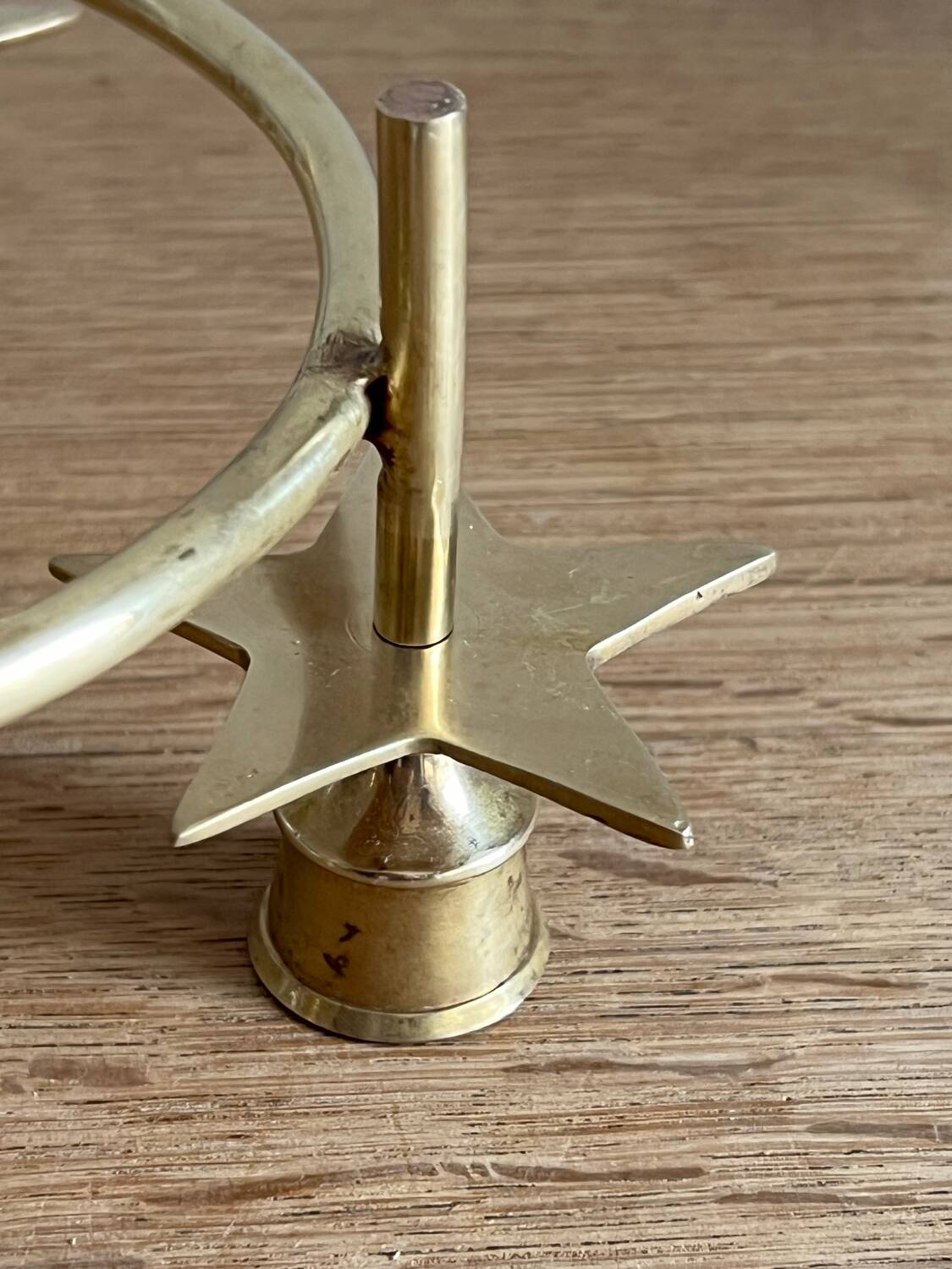Vintage brass candle holder