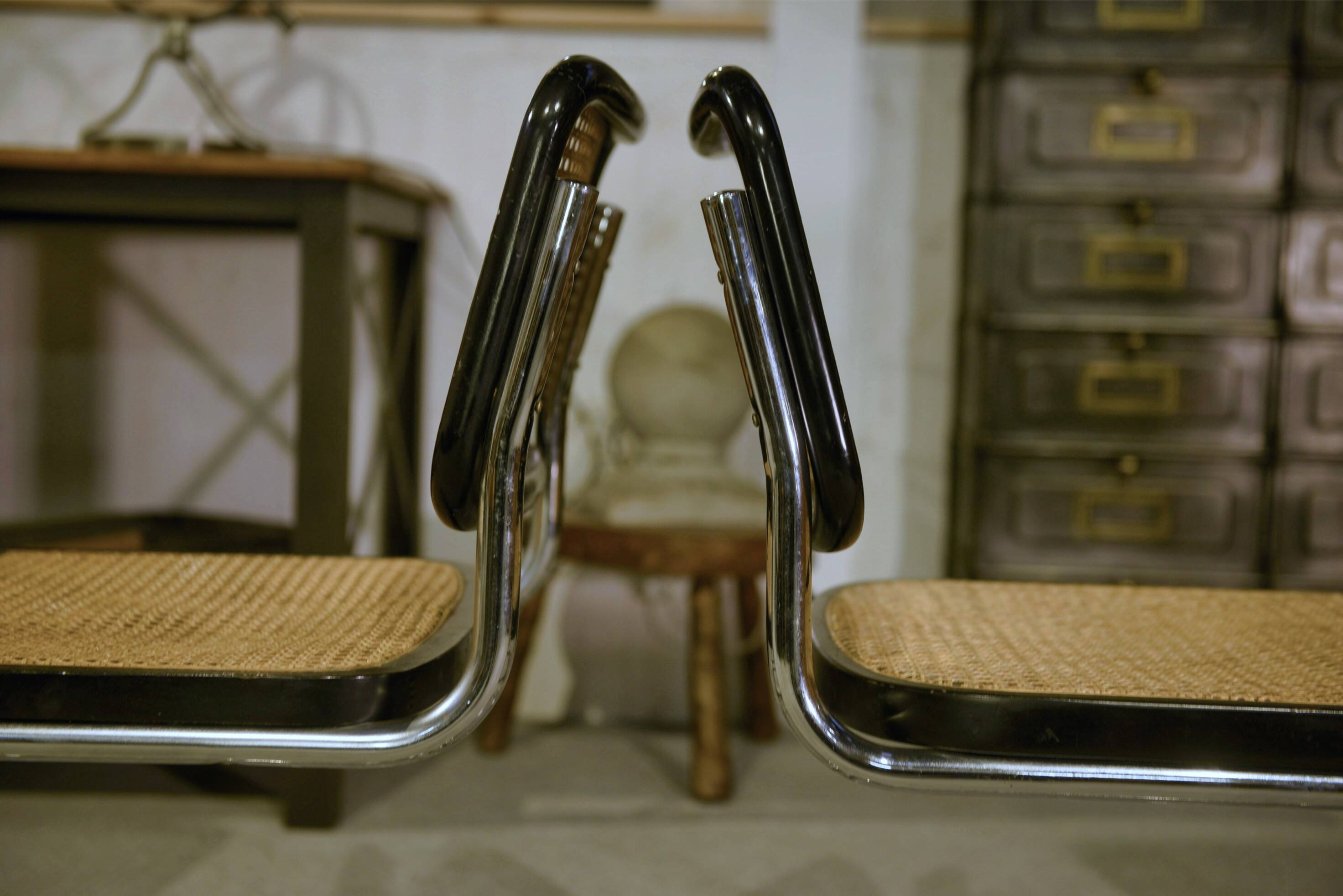 Ensemble de 6 chaises Cesca B32 de Marcel Breuer 1970’s
