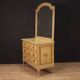 Commode en bois laqué avec miroir style Louis XVI