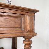 Oak console drapery 1950