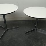 Round 1960 pull-out coffee tables