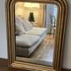 Miroir doré, glace mercure - 62xH82cm