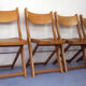 Ensemble de 4 chaises pliantes du milieu du siècle