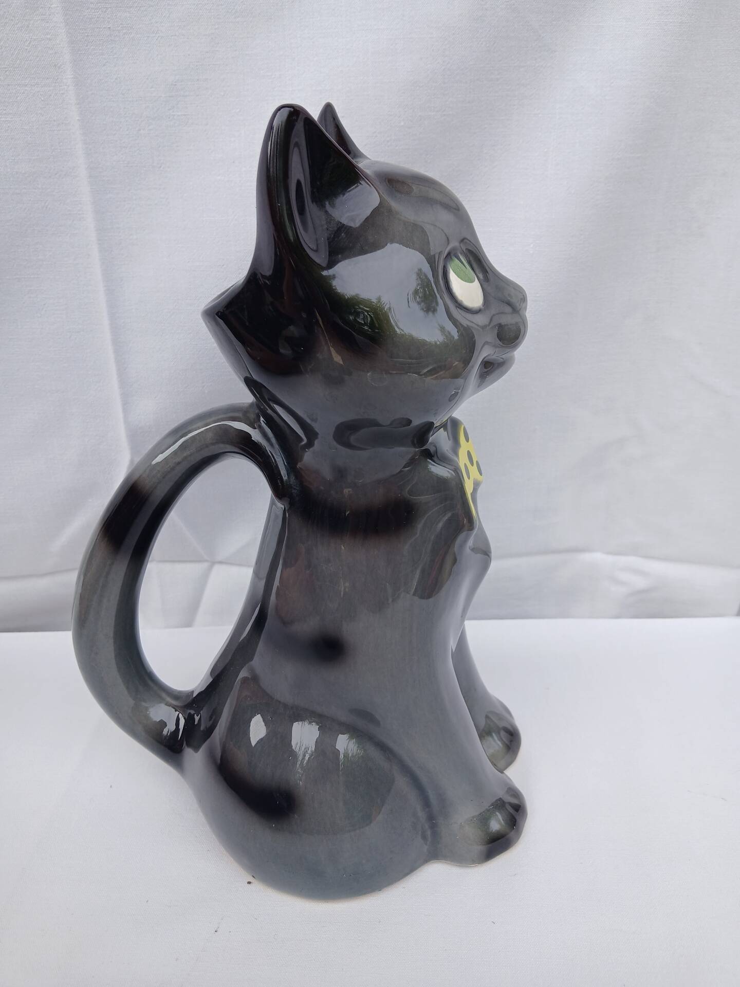 Pichet zoomorphe chat céramique années 60