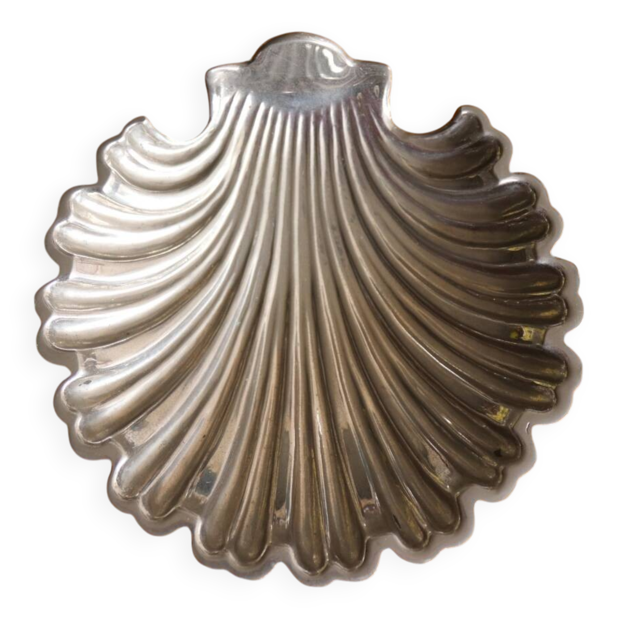 Silver-plated metal shell tray – J. L'Herminé-Després