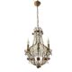 Lustre Rose Vintage en Cristal