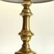 Lampe chic ancien bougeoir laiton massif