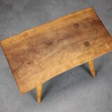 Tabouret en cerisier marqué mid-century ULUV, Tchécoslovaquie, années 1960