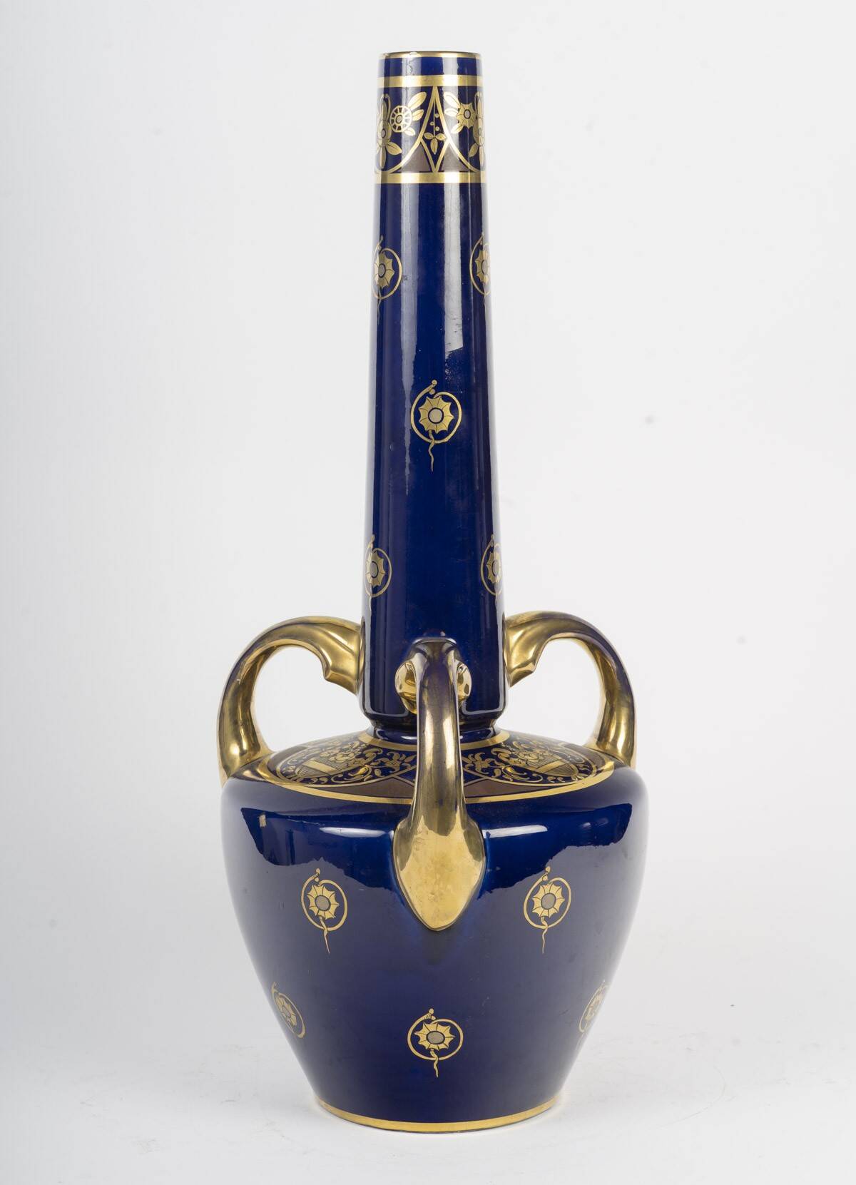 Large porcelain vase by Jaget - Pinon