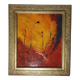 Peinture abstraite cadre doré