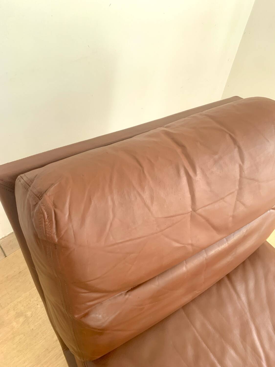 Vintage leather armchair Jacques Charpentier