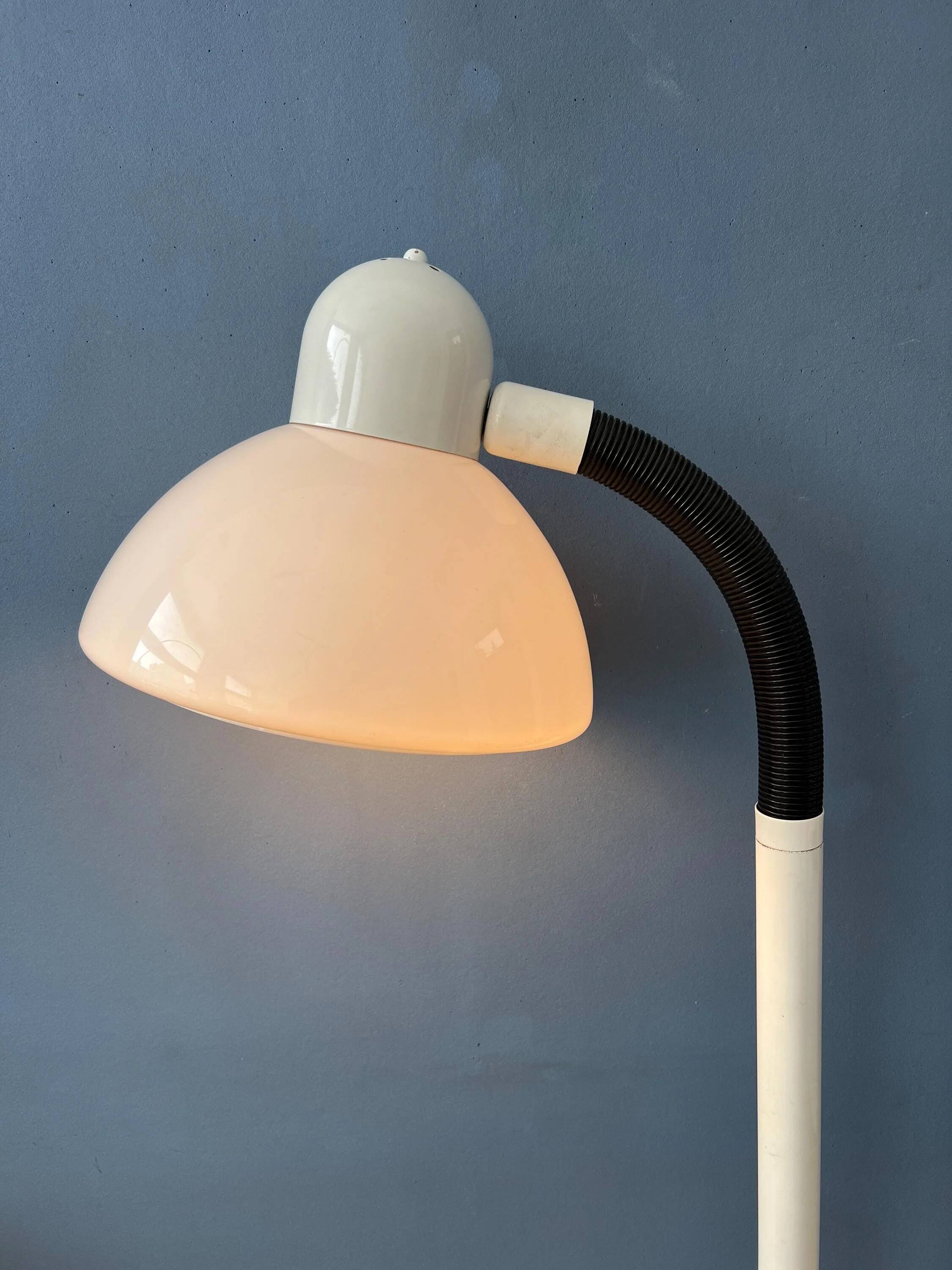 Lampadaire vintage blanc champignon Dijkstra Space Age
