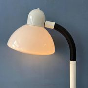 Vintage white mushroom floor lamp Dijkstra Space Age