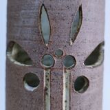 trois vase rouleau grès vintage