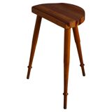 High tripod stool in solid pine, by a Danish cabinetmaker, mid-century, around 1960.