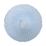 Round ceiling lamp chiseled glass diamond tips