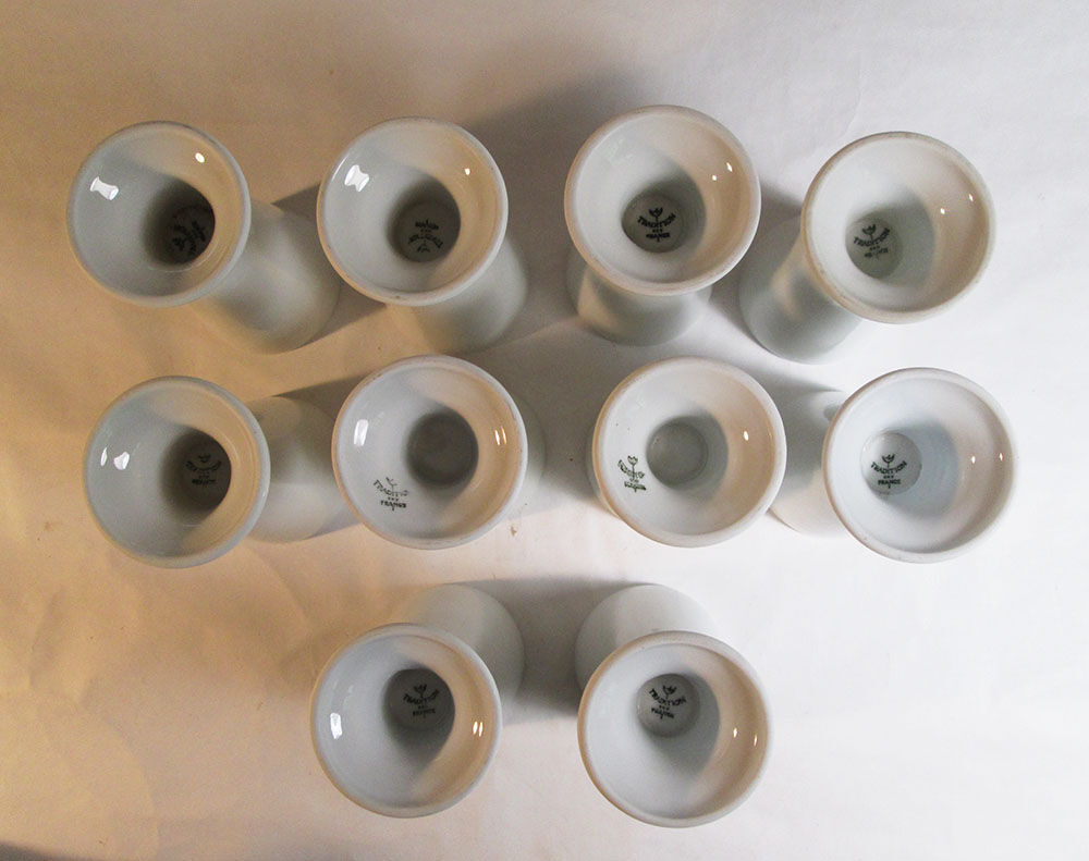 Set of 10 mazagrans tradition cnp france