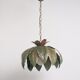 Suspension vegetal pattern green leaves