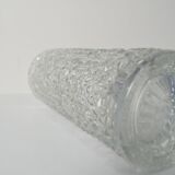 Vintage Pressed Glass Vase by Václav Hanuš for Sklo Union Libochovice, 1970's.