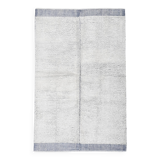 100% Wool Blue & White Moroccan Rug 136x211Cm