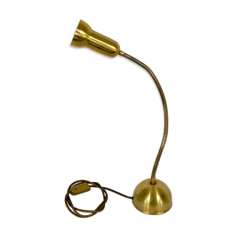 Lampe de table italienne vintage réglable en laiton des années 60