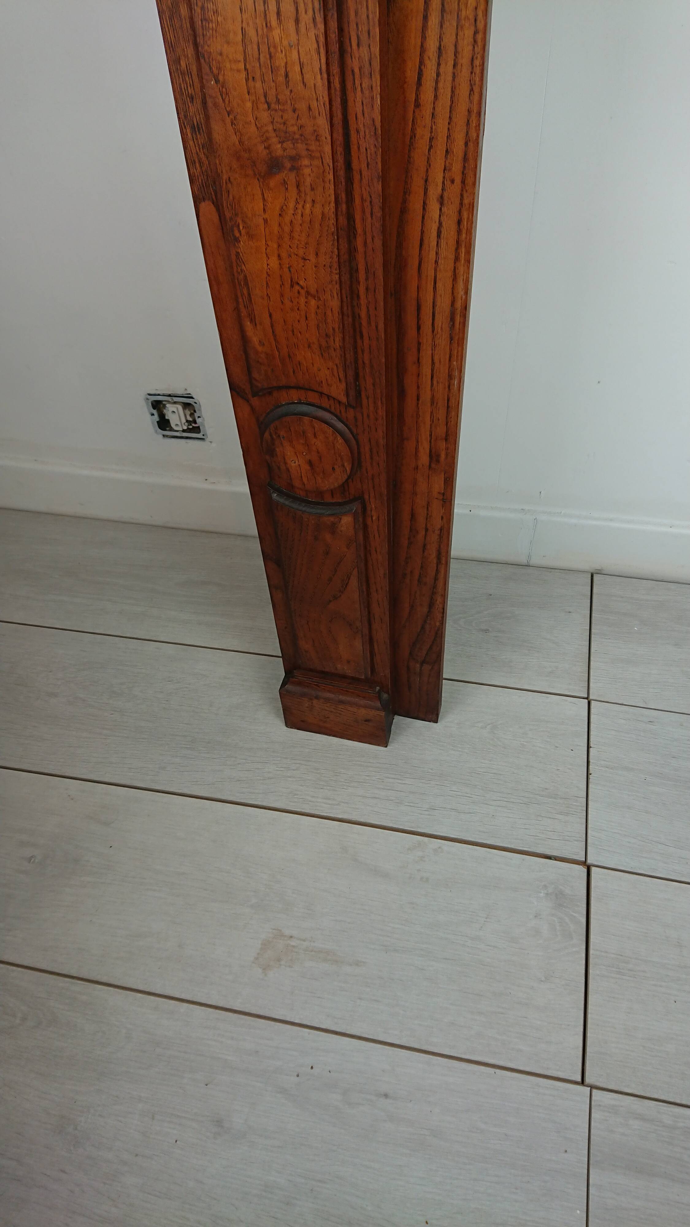 Fireplace chestnut mantle