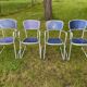 4 designer garden armchairs by Gaston Viort